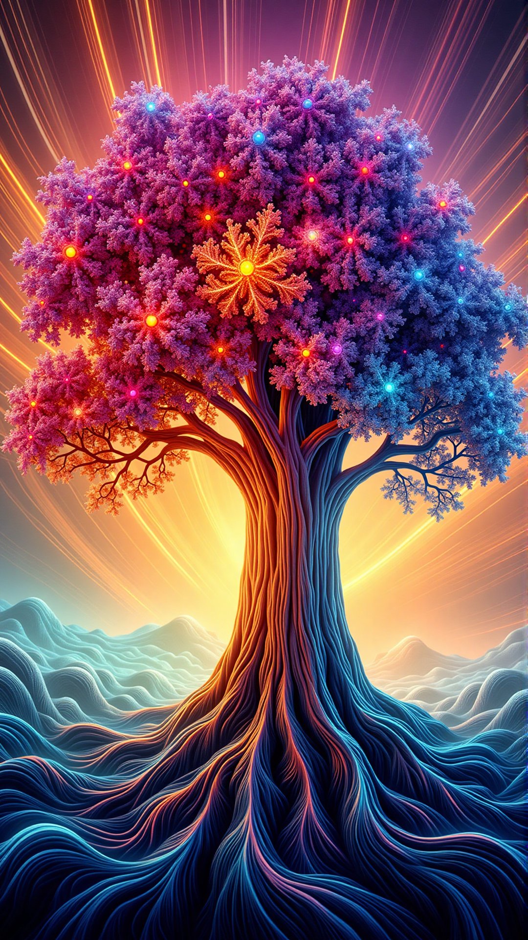 Quantum Art Style of a tree by AIR on Tensor.Art
