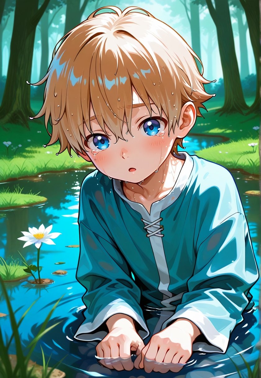 1littele boy,  ((male,  solo by RRN on Tensor.Art