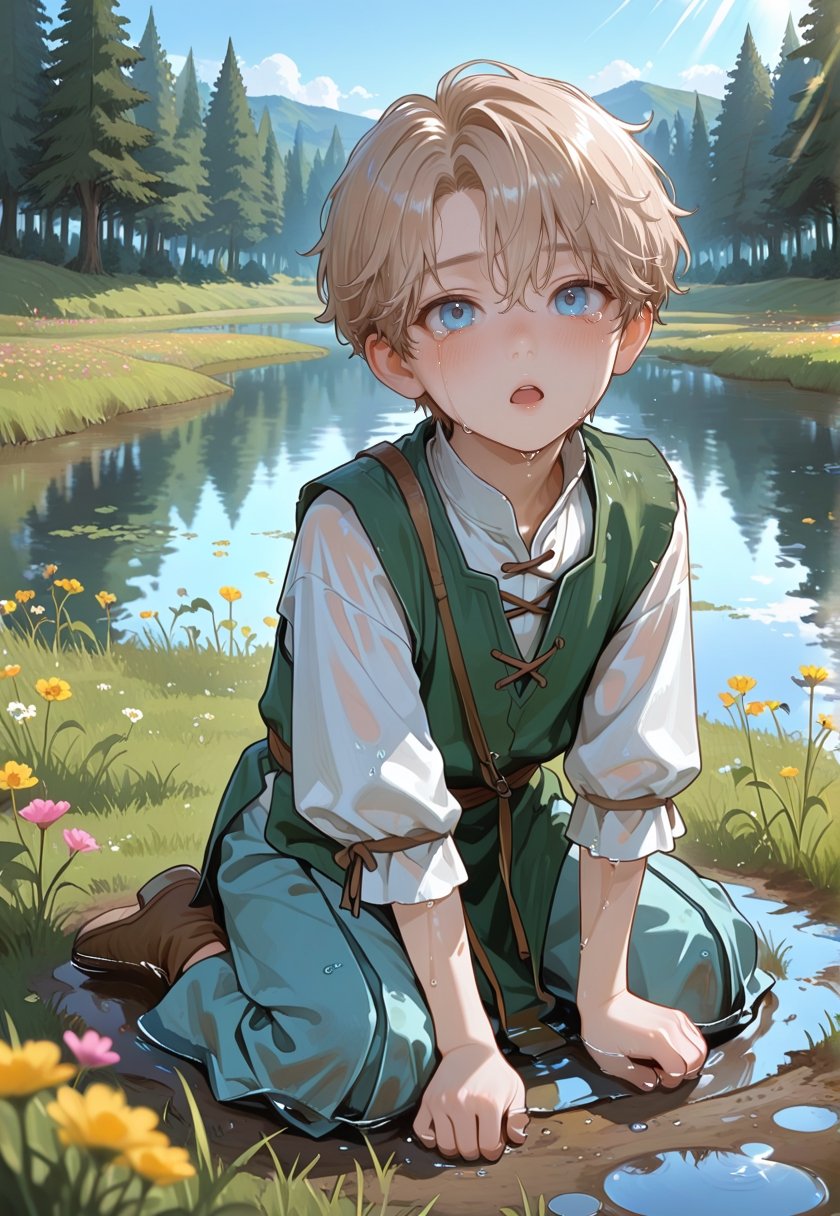 1littele boy,  ((male,  solo by RRN on Tensor.Art