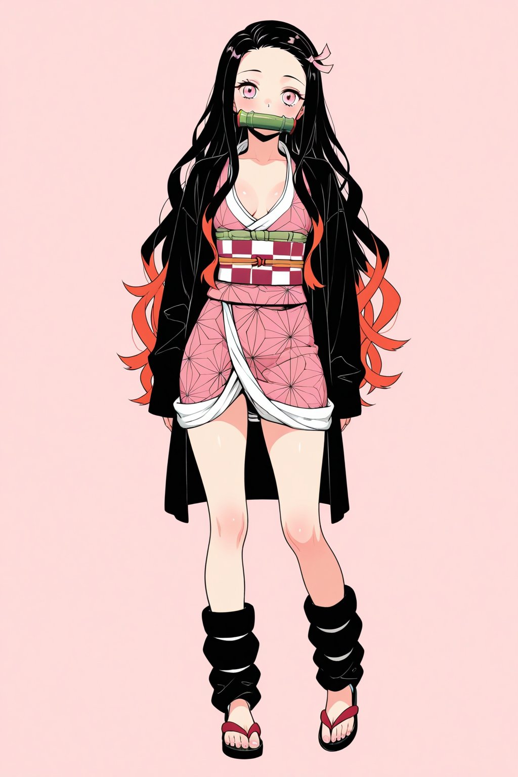 Nezuko Kamado,  A lustful kawaii jk woman,  cute by D on Tensor.Art