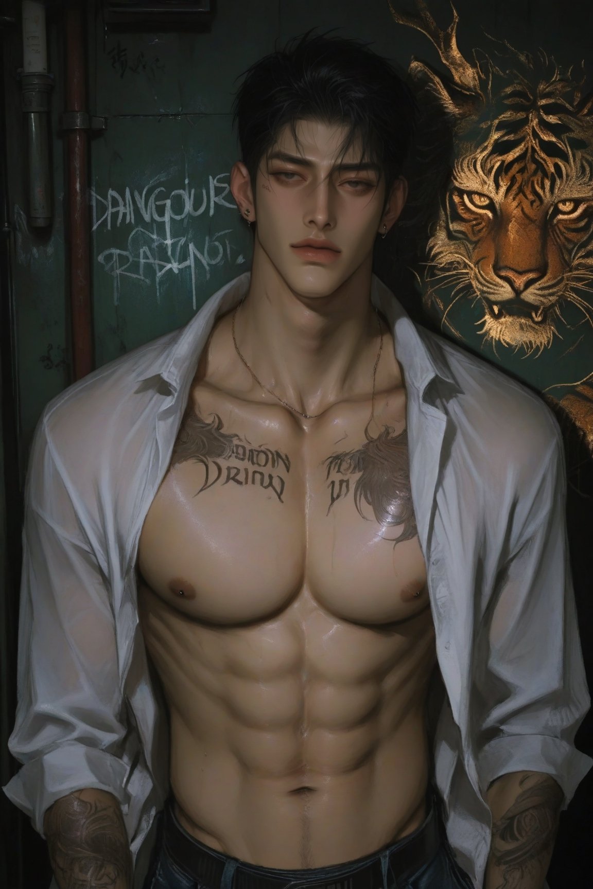.bishounen,  Korean-style illustration,  midjourney influence by Zannicc on Tensor.Art