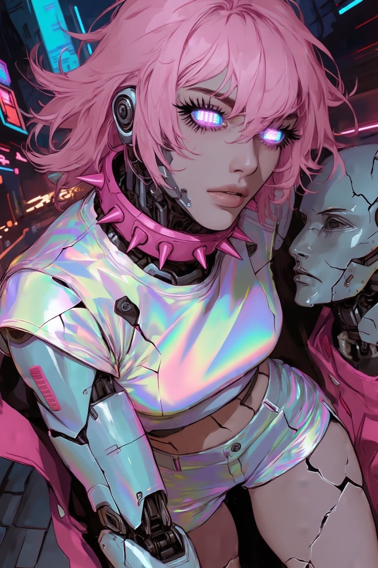 1girl,  adult woman,  medium pink hair by user_Mo on Tensor.Art