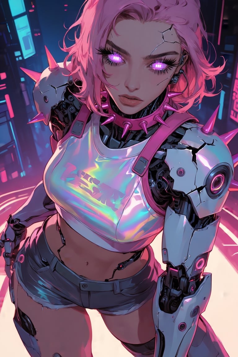 1girl,  adult woman,  medium pink hair by user_Mo on Tensor.Art