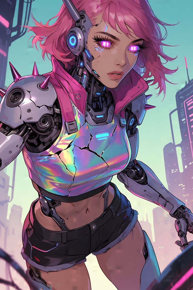 1girl,  adult woman,  medium pink hair by user_Mo on Tensor.Art