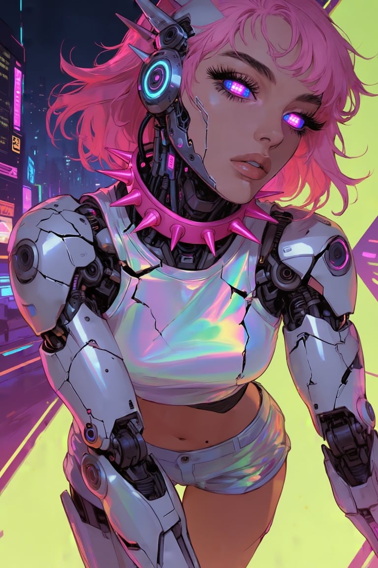 1girl,  adult woman,  medium pink hair by user_Mo on Tensor.Art