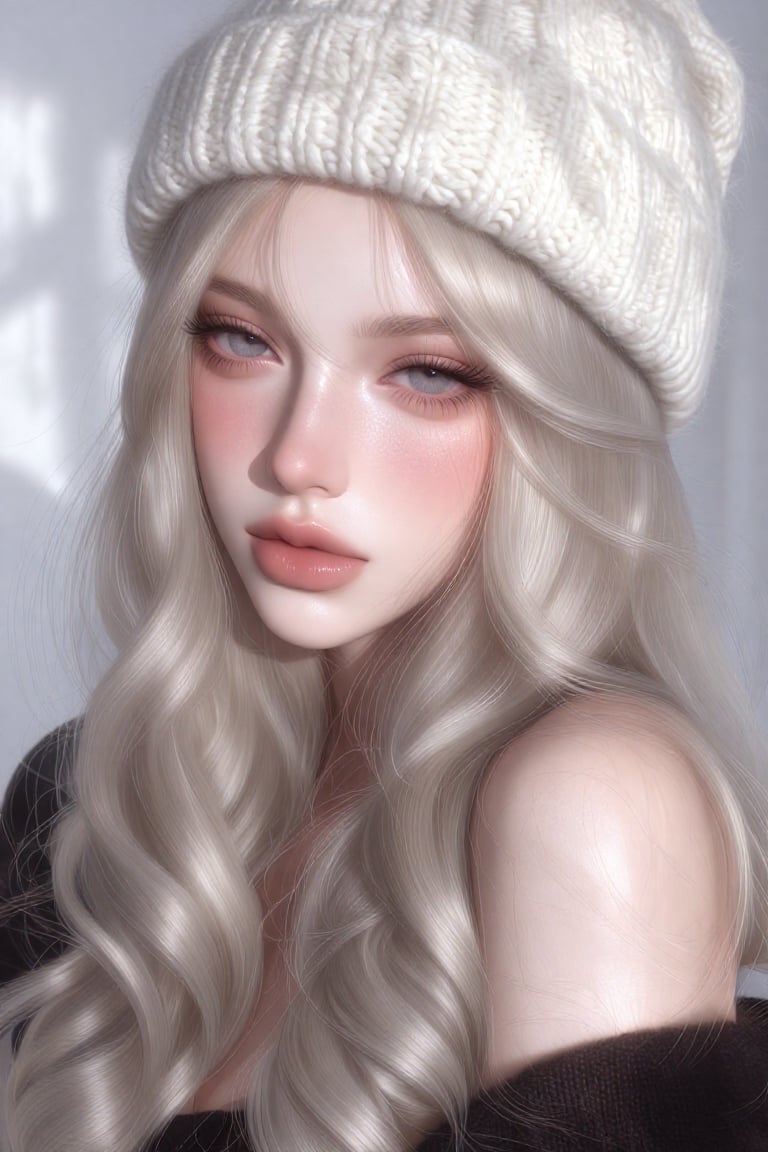 A young woman with a confident,  direct gaze,  She has pale skin by JEREF on Tensor.Art