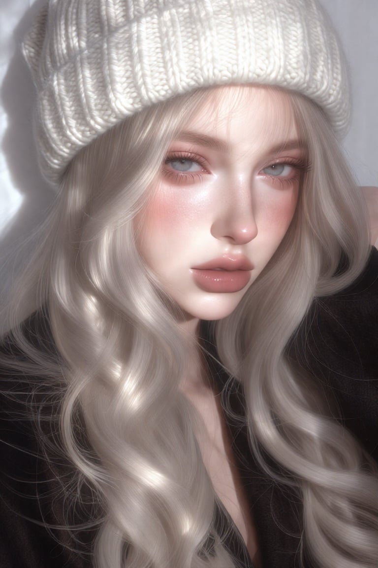 A young woman with a confident,  direct gaze,  She has pale skin by JEREF on Tensor.Art