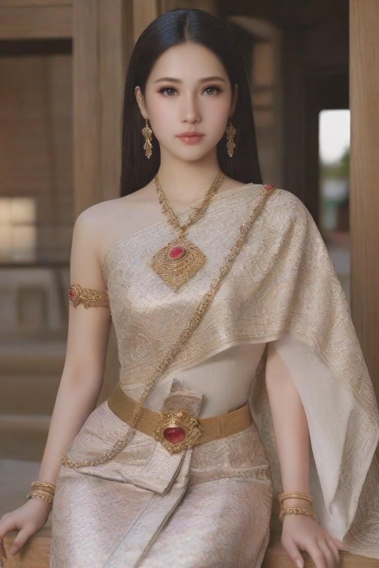 Solo female,  one Thai woman,  facing forward by Lady on Tensor.Art