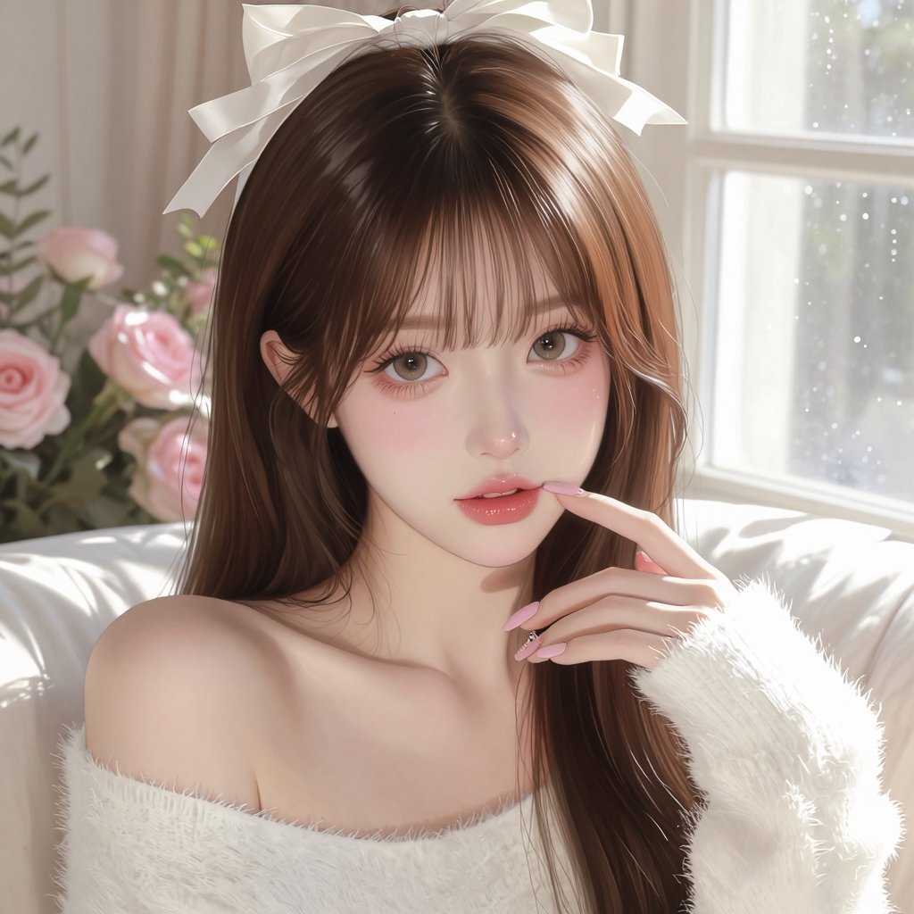 1 young woman,  ultra-beauty,  soft feminine look by Lady on Tensor.Art