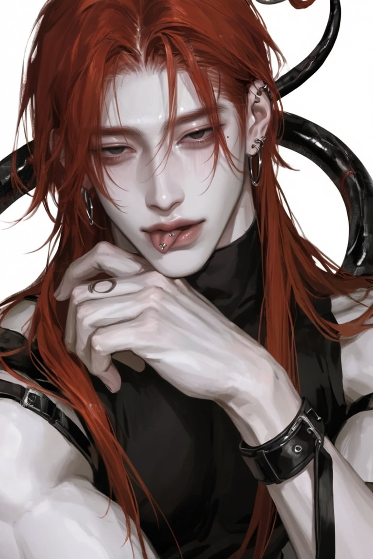 1boy,  solo,  blacl eyes by Iris s on Tensor.Art
