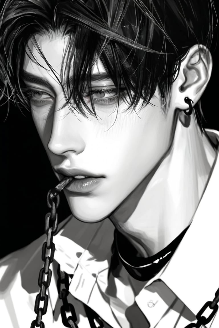 solo,  looking at side,  short hair by Iris 𝓡𝓸𝔁𝓪𝓷𝓷𝓮  on Tensor.Art