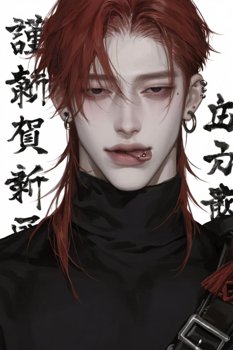 1boy,  solo,  blacl eyes by Iris s on Tensor.Art