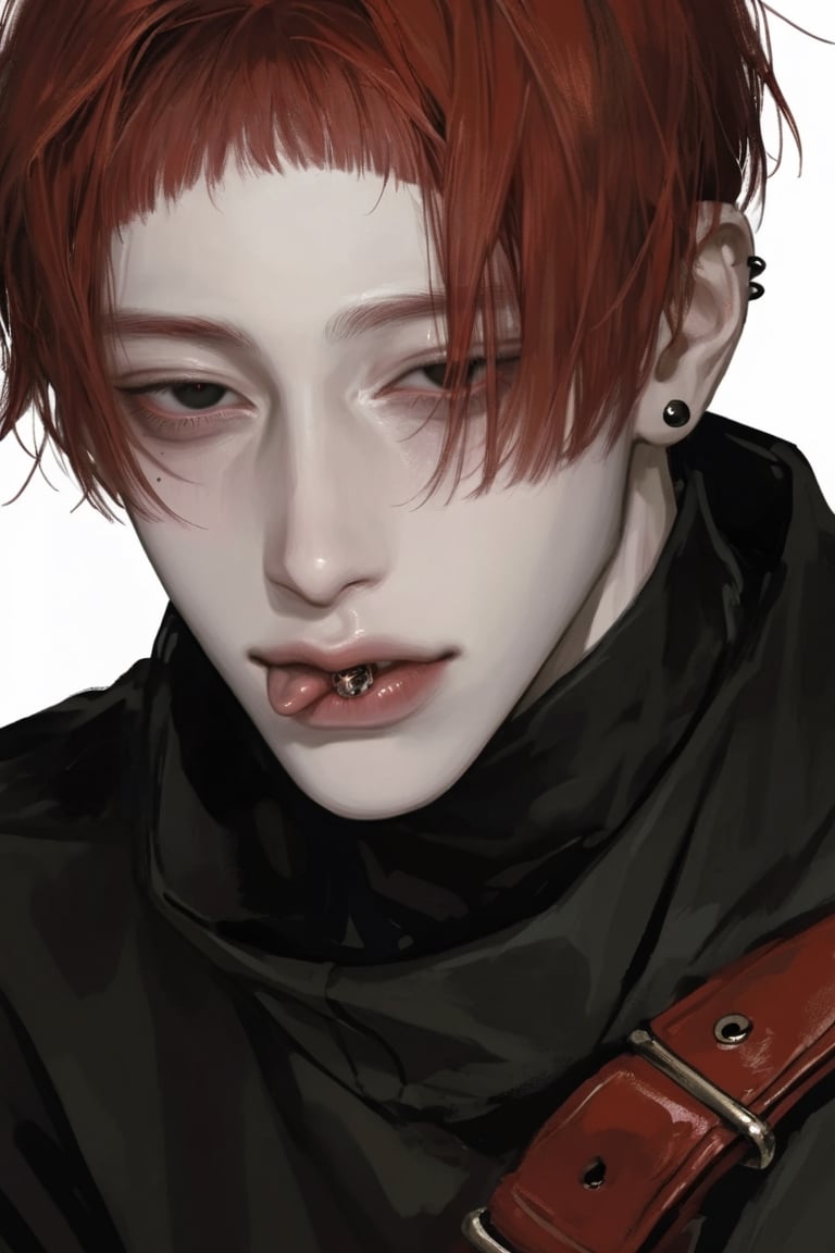 1boy,  solo,  blacl eyes by Iris s on Tensor.Art