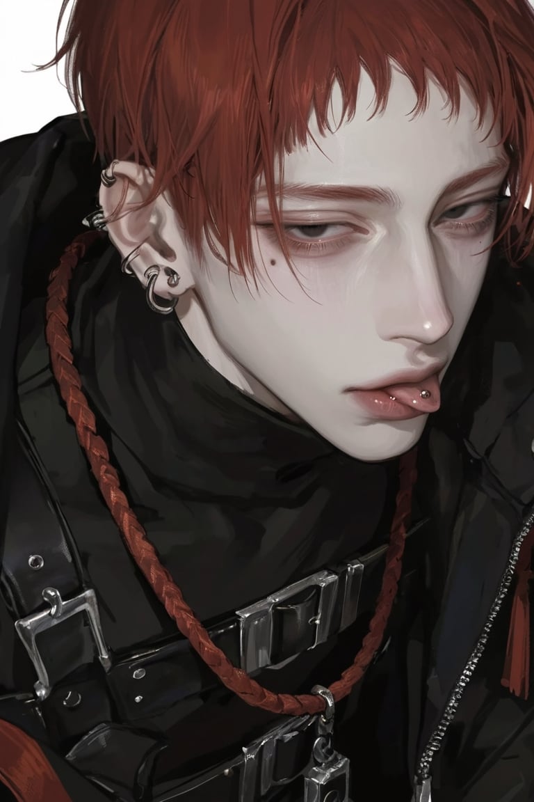 1boy,  solo,  blacl eyes by Iris s on Tensor.Art