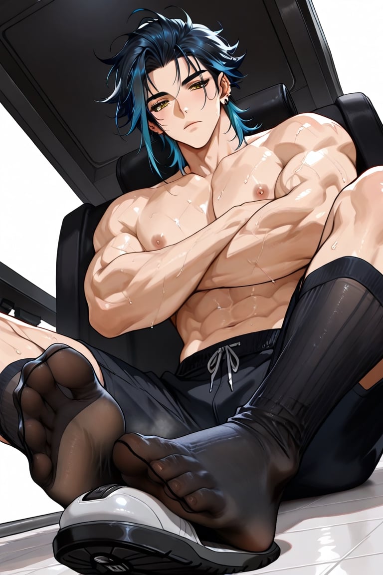 Twist the nipples,  socks,  transparent socks by 凡尘红梦 on Tensor.Art
