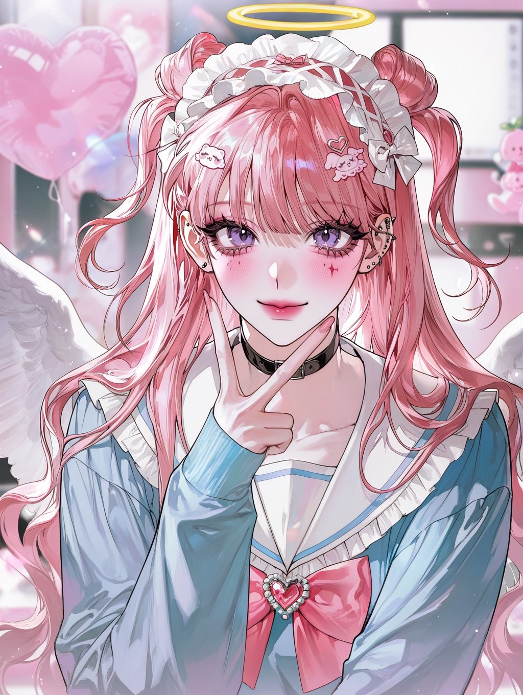 Douyin makeup,  Douyin face,  Clean makeup by 🌷 Pink_Rosamund 🌷 on Tensor.Art