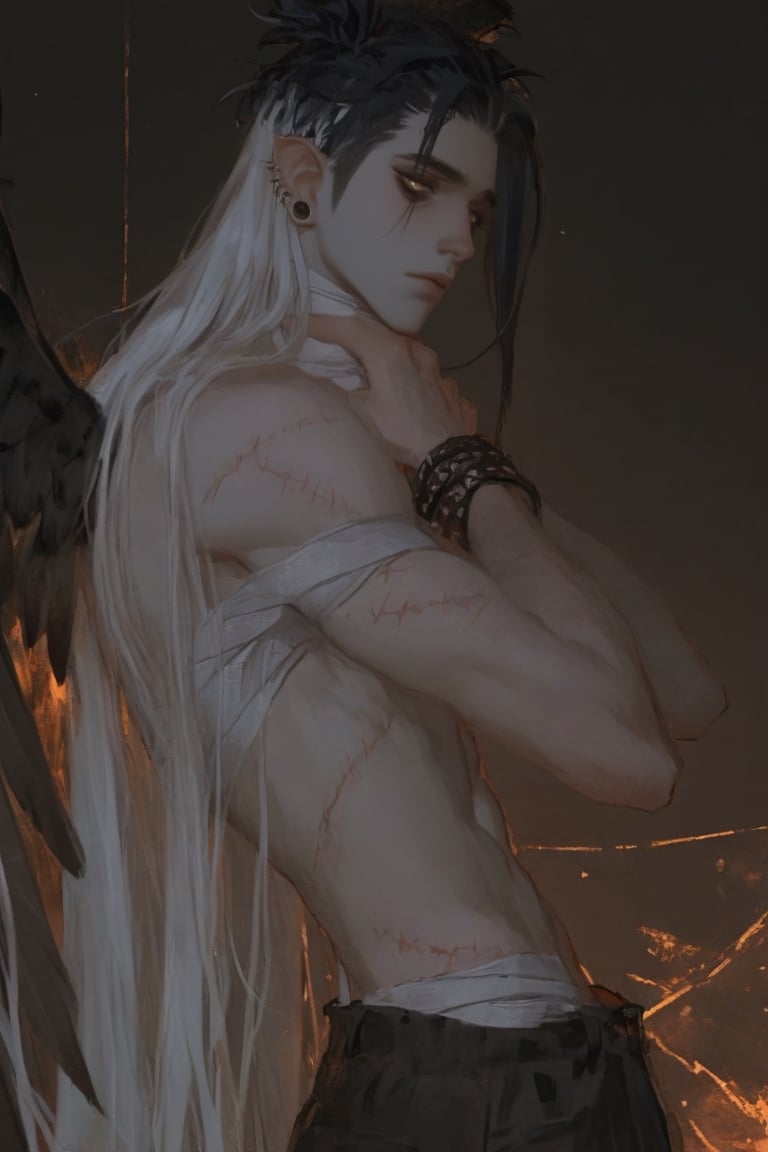 (1boy,  solo,  male focus) by Silly!! on Tensor.Art