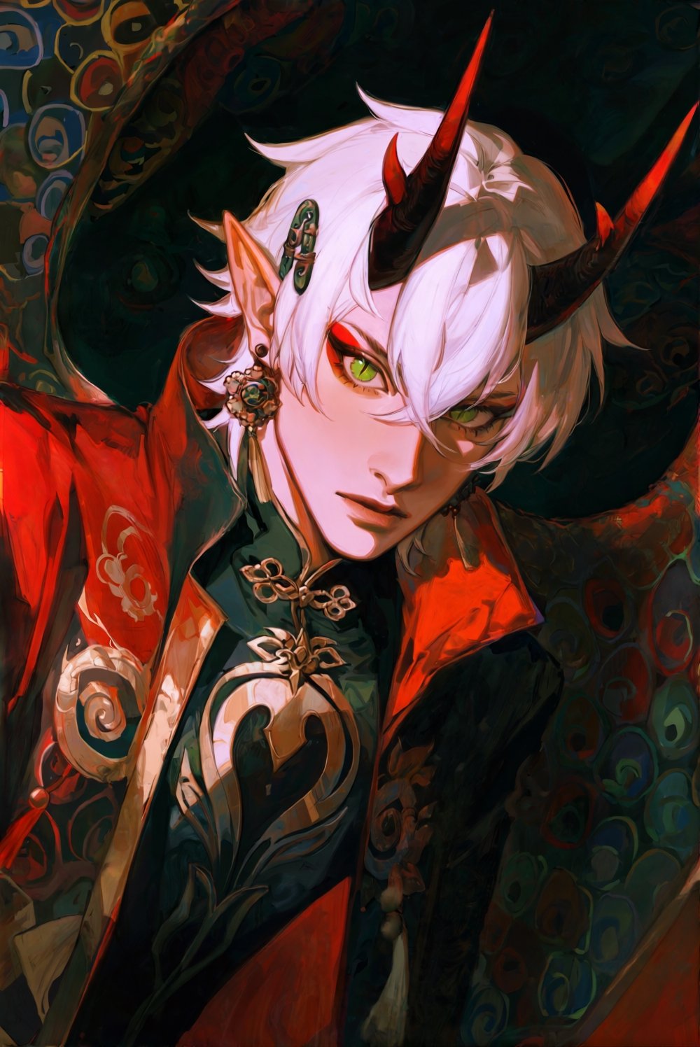 1boy,  pointy ears,  (scales1.2) by 💫 JUN0 🛸 on Tensor.Art