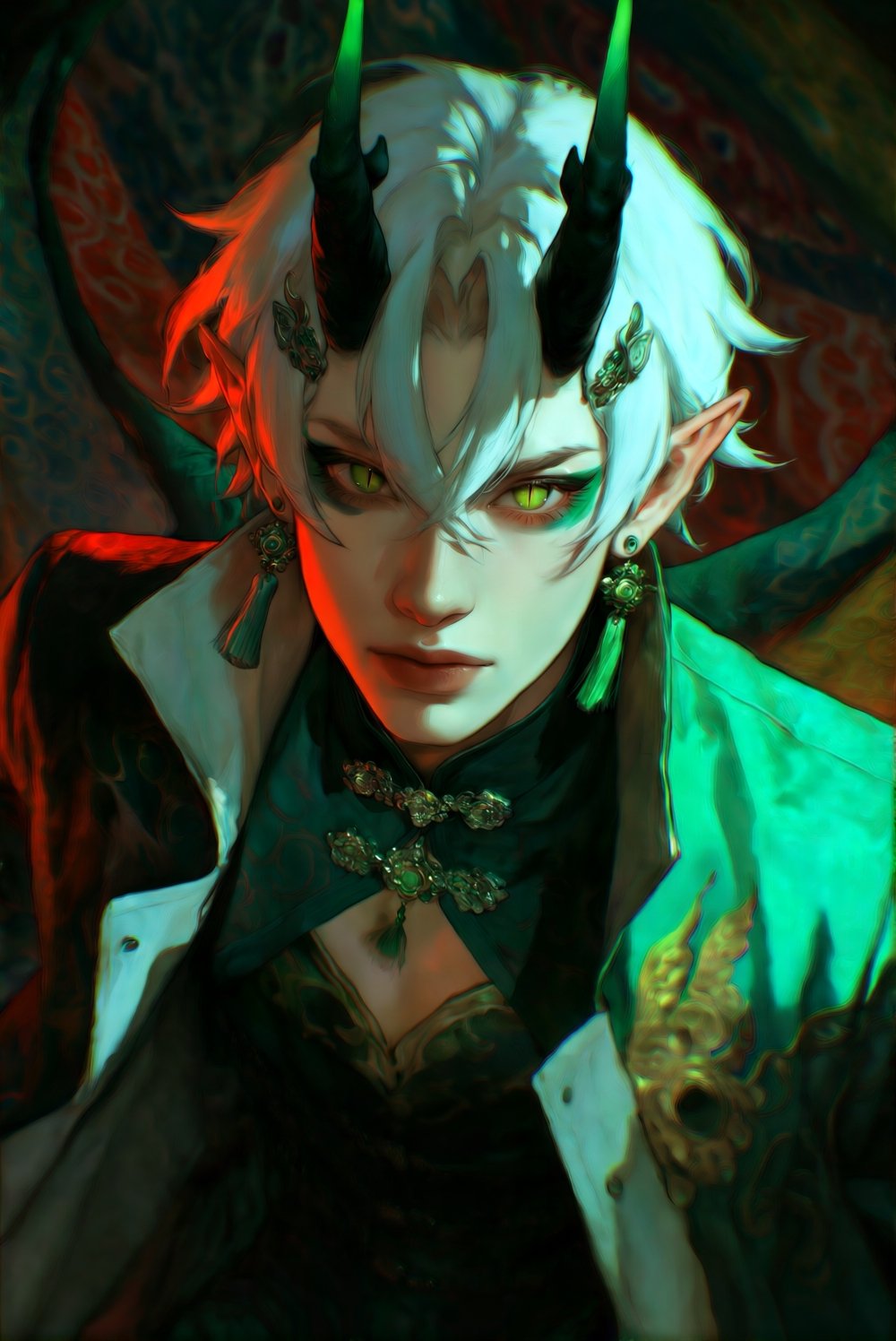 1boy,  pointy ears,  (scales1.2) by 💫 JUN0 🛸 on Tensor.Art