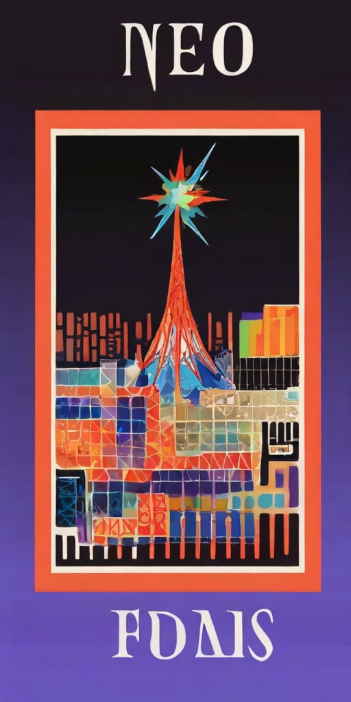 An amazing and captivating abstract illustration,  modern architecture abstract painting in the style of David Schnell,  o...