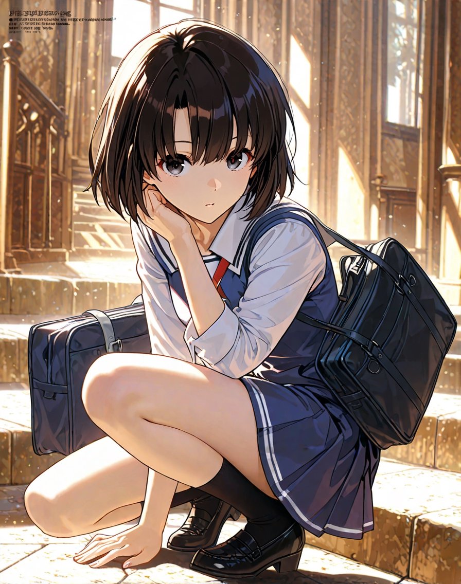 katou_megumi,  1girl,  black_hair by user_848837966347387746 on Tensor.Art