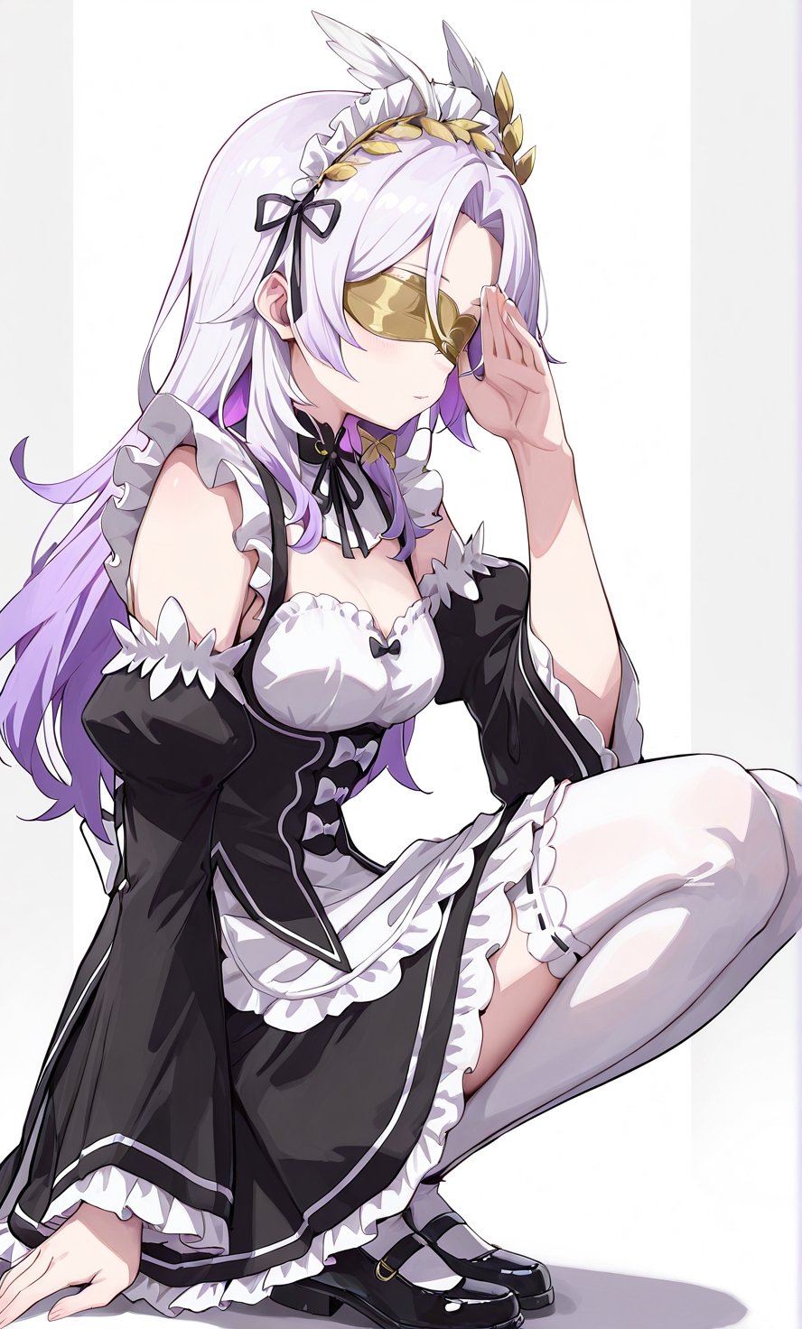 shengnv,  purple hair,  white hair by 工口收藏家 on Tensor.Art