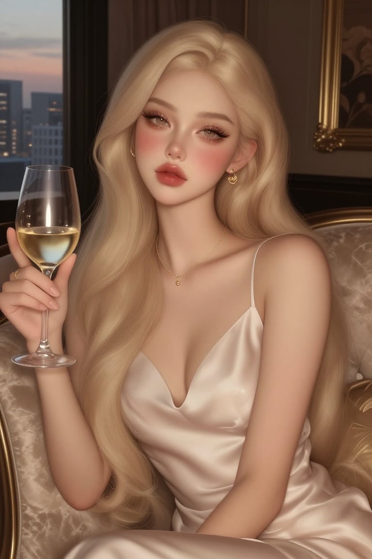 portrait of a beautiful girl,  flawless skin,  soft blush by Nini Nozomi on Tensor.Art