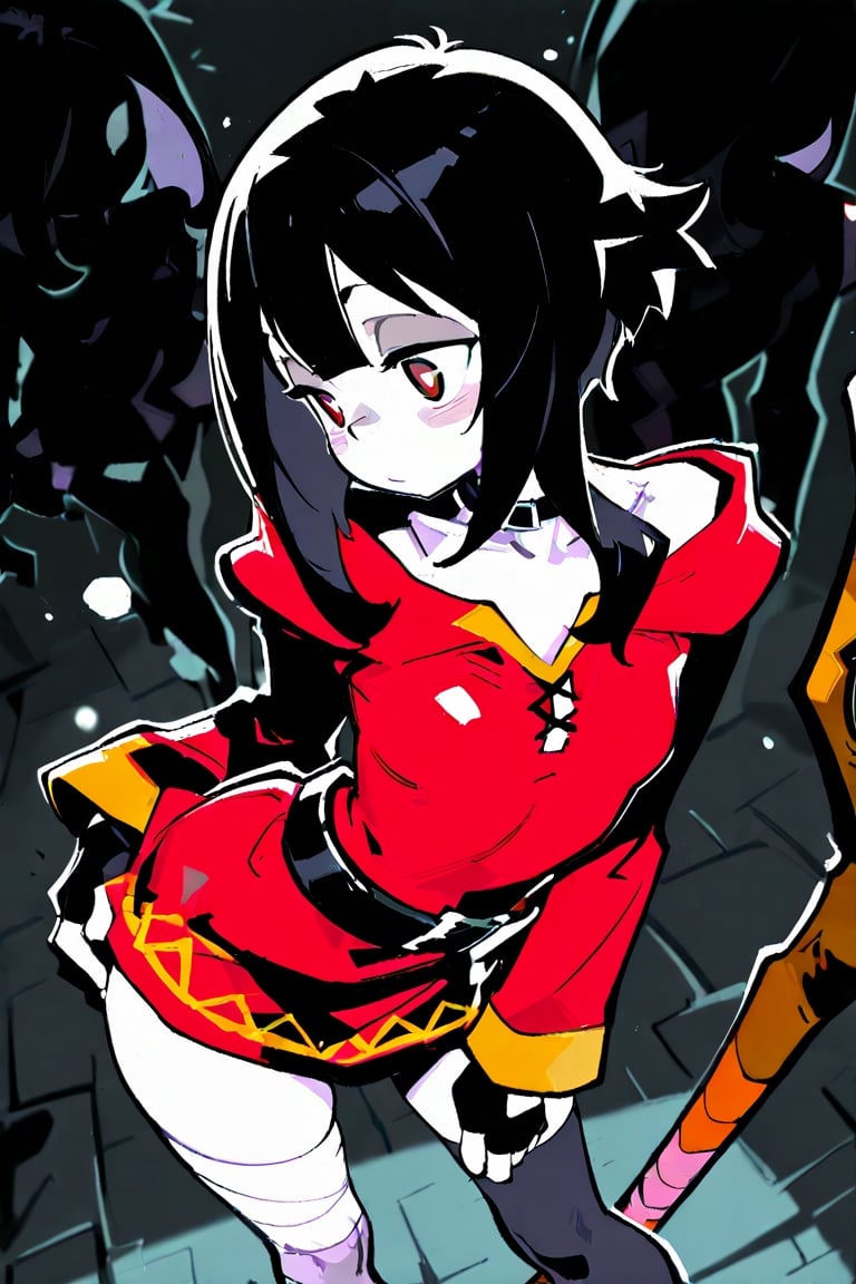 black background,  ,  red silhouette by AtsukoKagari15 on Tensor.Art