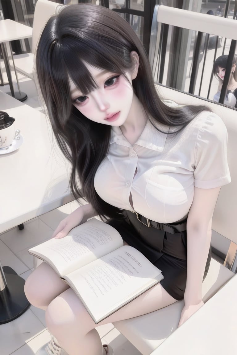Black hair,  black eyes,  black eyelashes by Yamu_iz on Tensor.Art