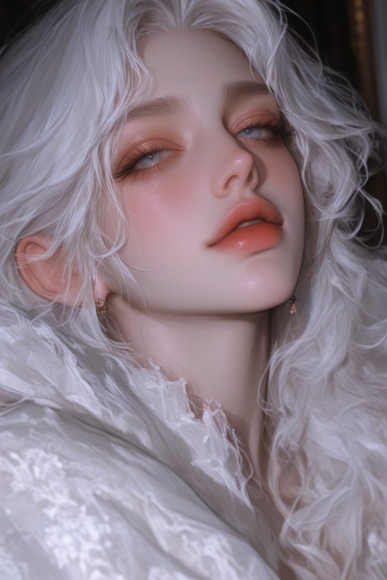 solo,  looking at viewer,  bright blue eyes by Zerxiustor  on Tensor.Art