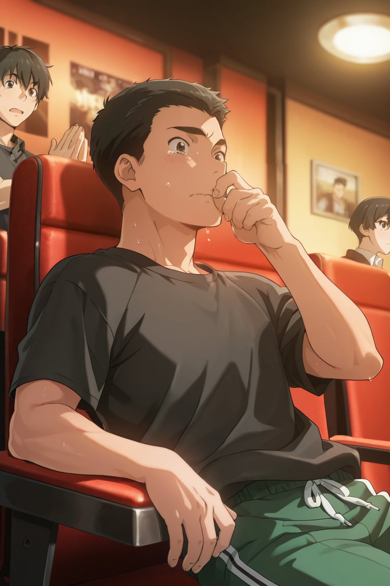 Kouichirou Sugiyama,  very short hair,  black hair by ☺ on Tensor.Art