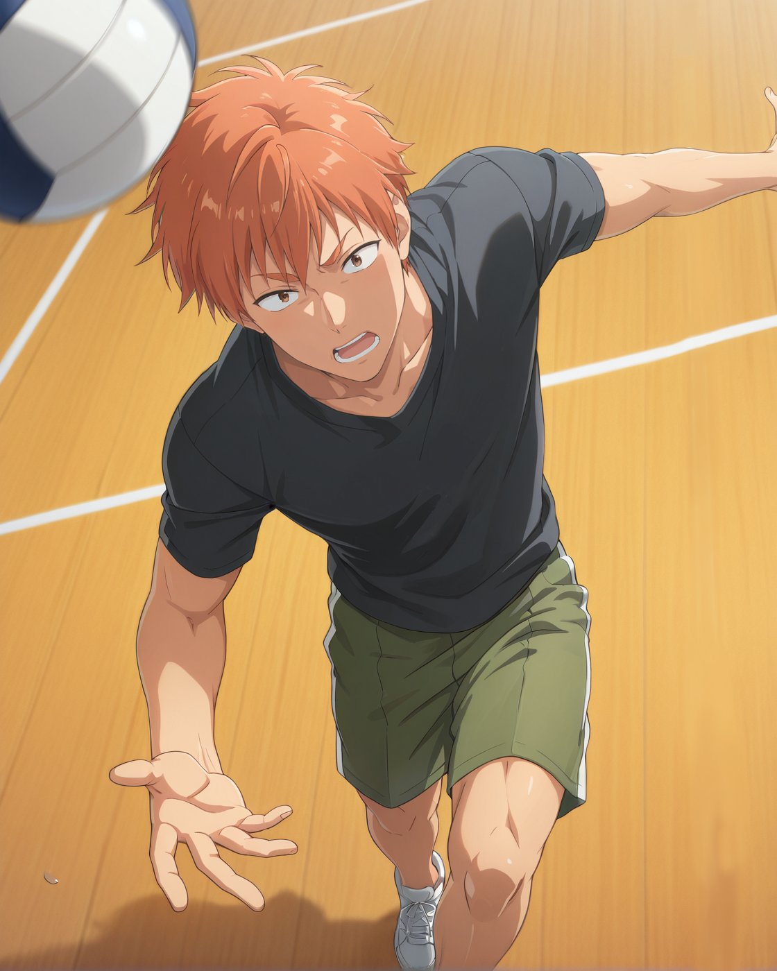 solo,  1boy,  Tarou Kabakura by ☺ on Tensor.Art