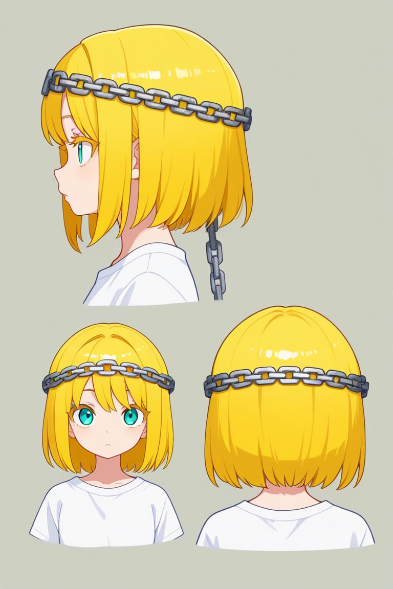 Chain headband,  portrait,  reference sheet by 幽鬼処刑人２年目 on Tensor.Art