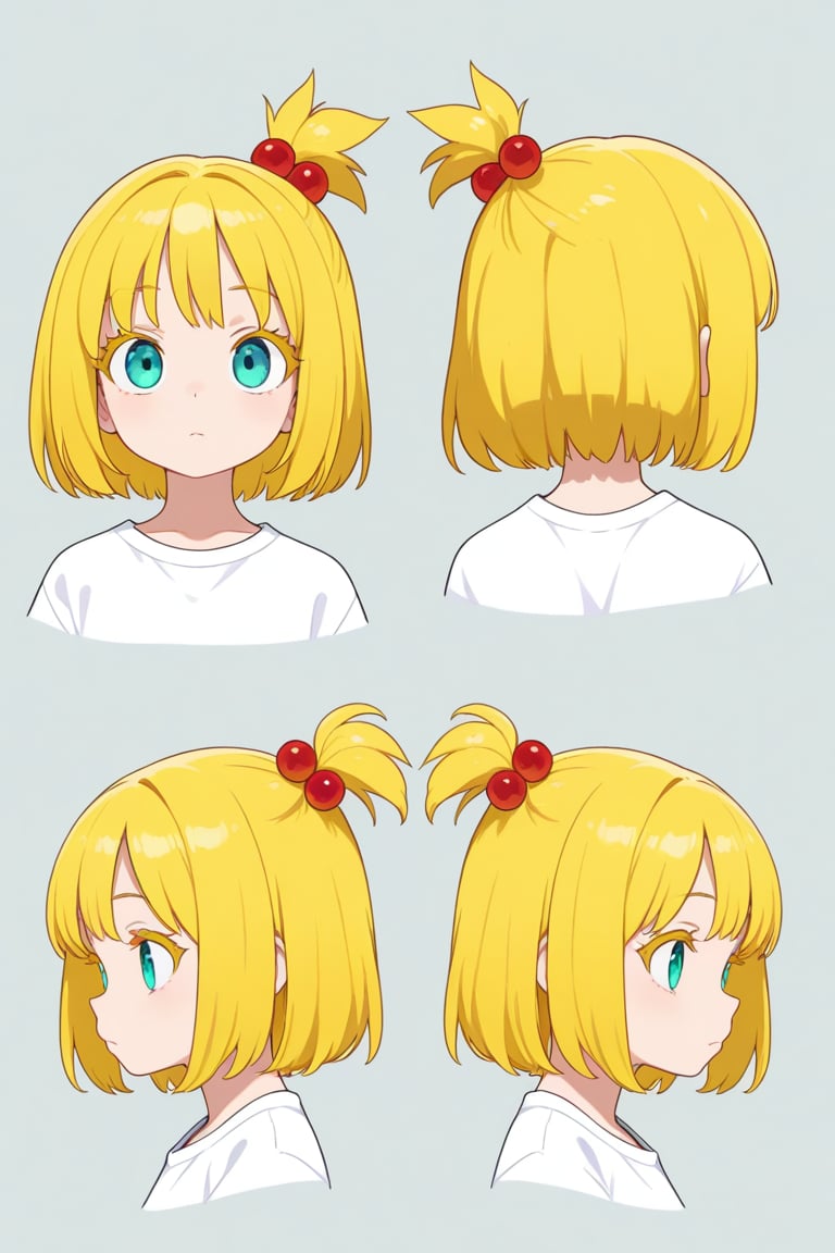 Hair bobbles,  portrait,  reference sheet by 幽鬼処刑人２年目 on Tensor.Art