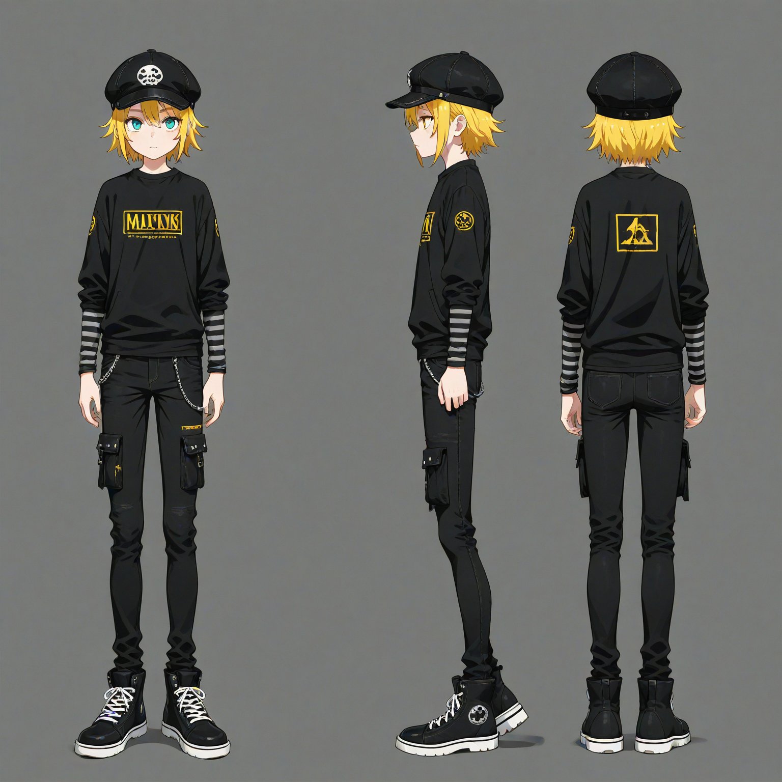 Punk,  Headwear,  turnaround by 幽鬼処刑人２年目 on Tensor.Art
