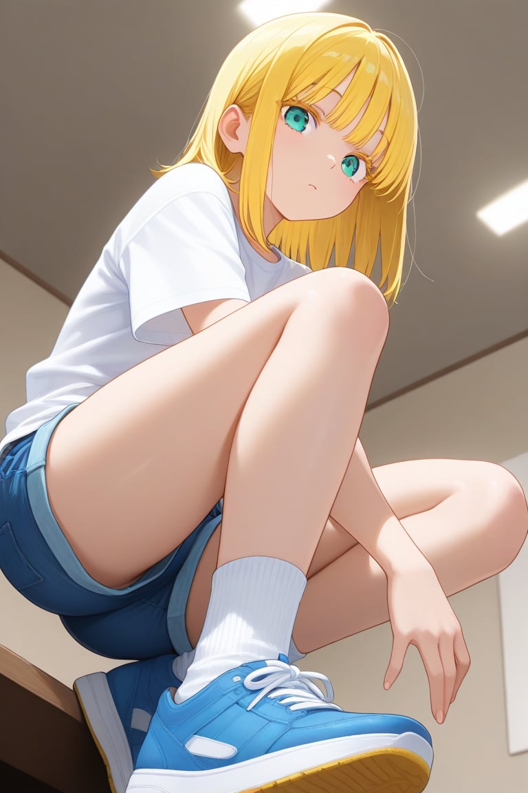 Ceiling light,  1girl,  medium hair by 幽鬼処刑人２年目 on Tensor.Art