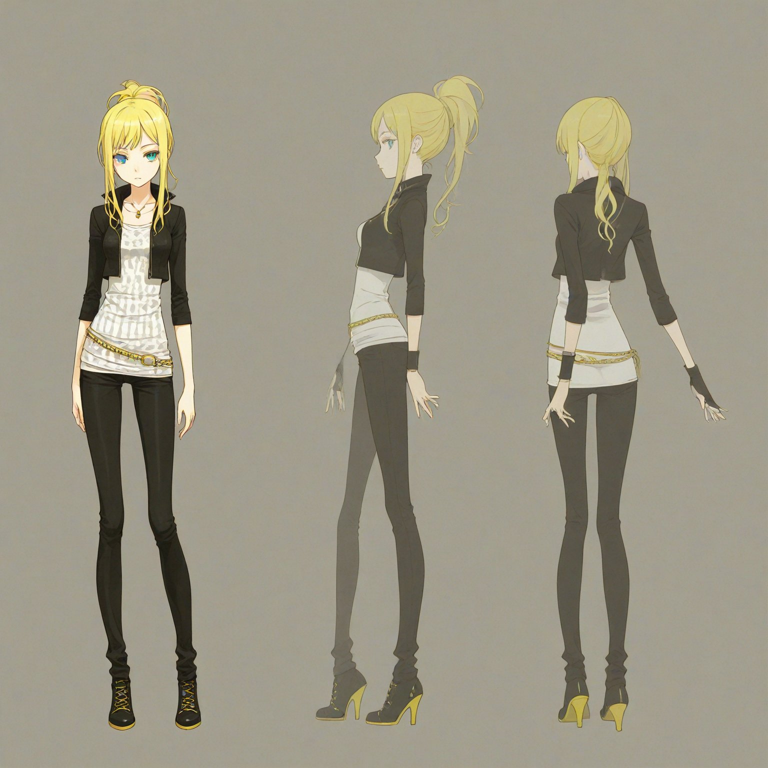 2010-2019 fashion,  turnaround,  simple background by 幽鬼処刑人２年目 on Tensor.Art