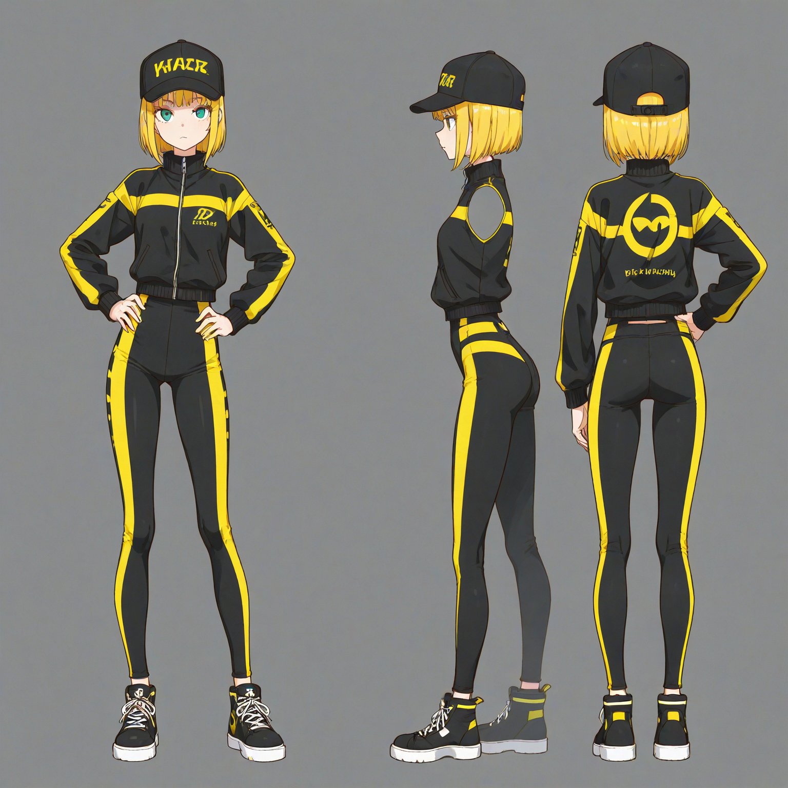 Hip hop fashion,  Headwear,  turnaround by 幽鬼処刑人２年目 on Tensor.Art