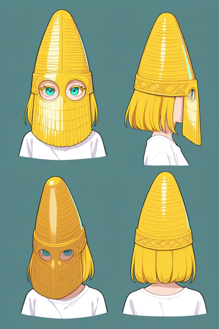Conical hat,  Covered face hat,  portrait by 幽鬼処刑人２年目 on Tensor.Art