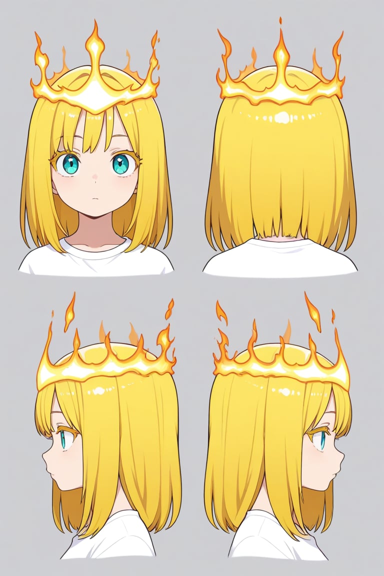 Flaming crown,  portrait,  reference sheet by 幽鬼処刑人２年目 on Tensor.Art