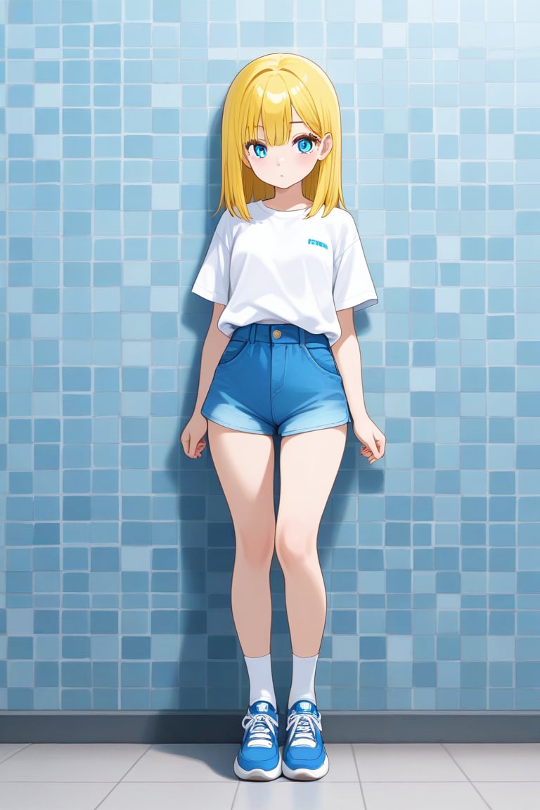 Mosaic background,  1girl,  medium hair by 幽鬼処刑人２年目 on Tensor.Art