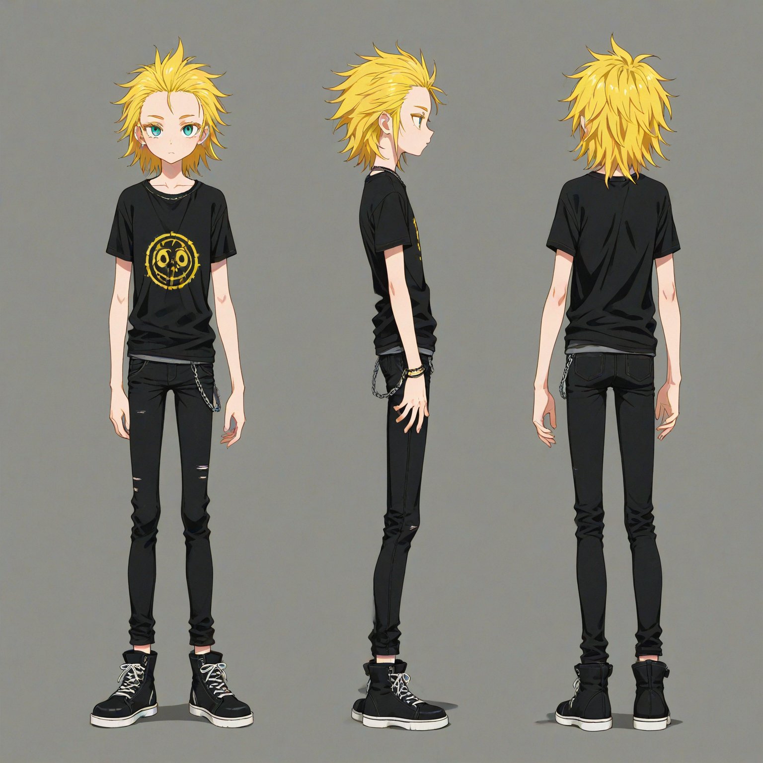 Punk,  turnaround,  full body by 幽鬼処刑人２年目 on Tensor.Art