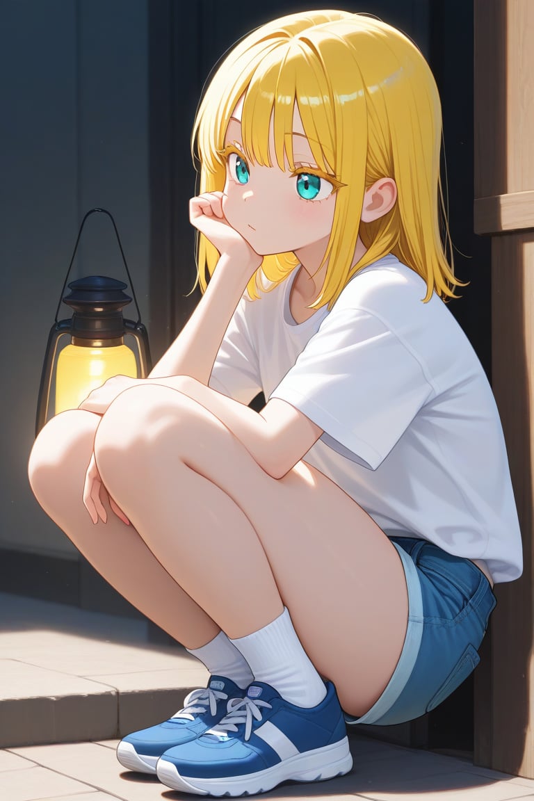 Lantern,  1girl,  medium hair by 幽鬼処刑人２年目 on Tensor.Art