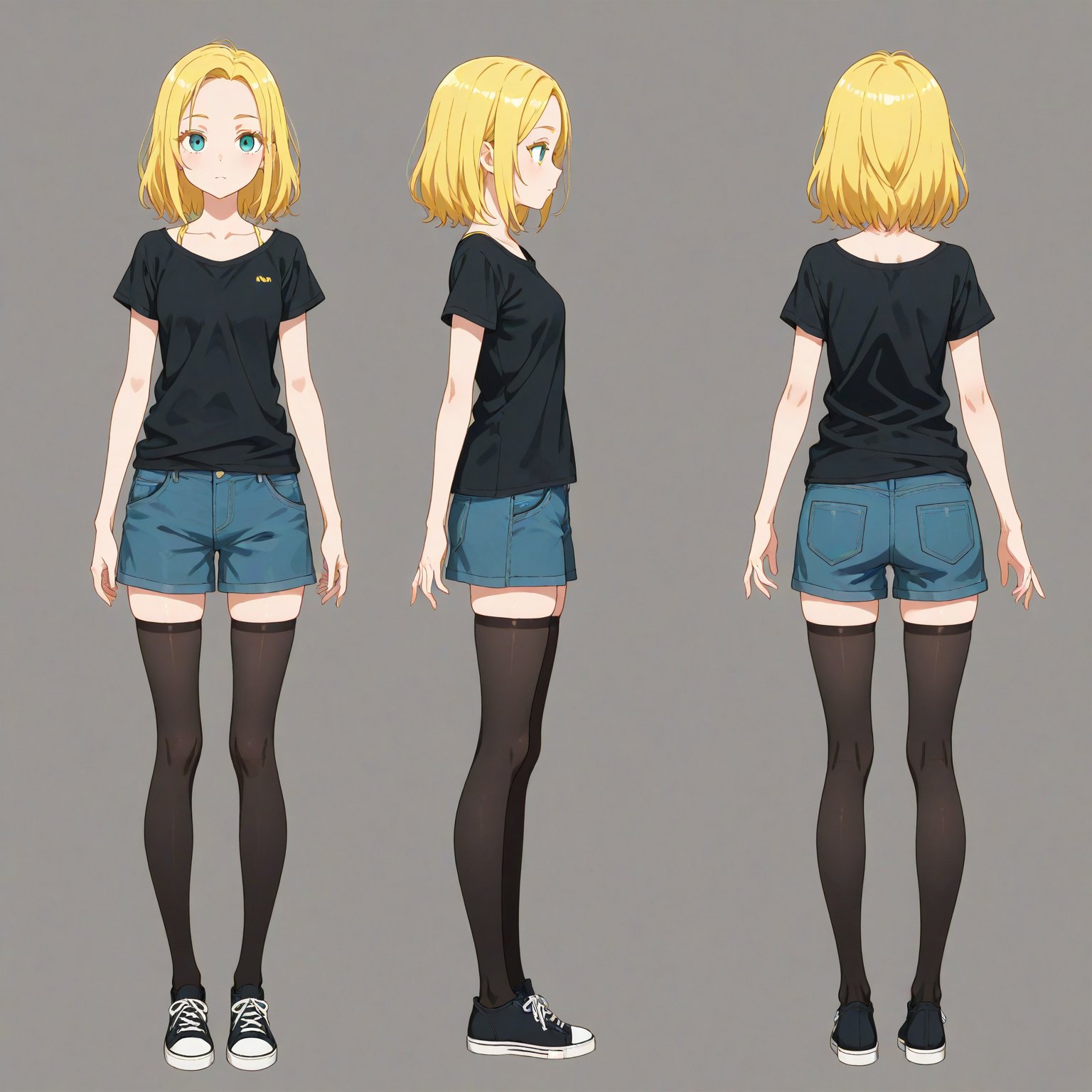 Casual,  turnaround,  simple background by 幽鬼処刑人２年目 on Tensor.Art