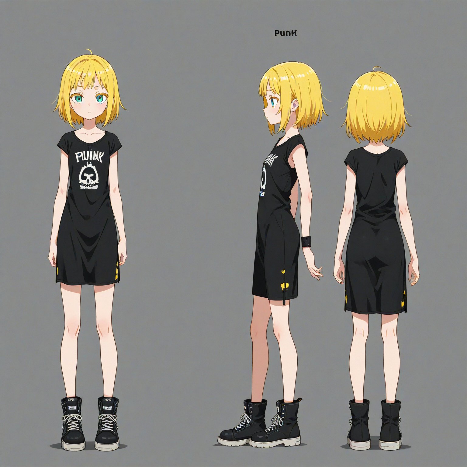 Punk,  turnaround,  full body by 幽鬼処刑人２年目 on Tensor.Art