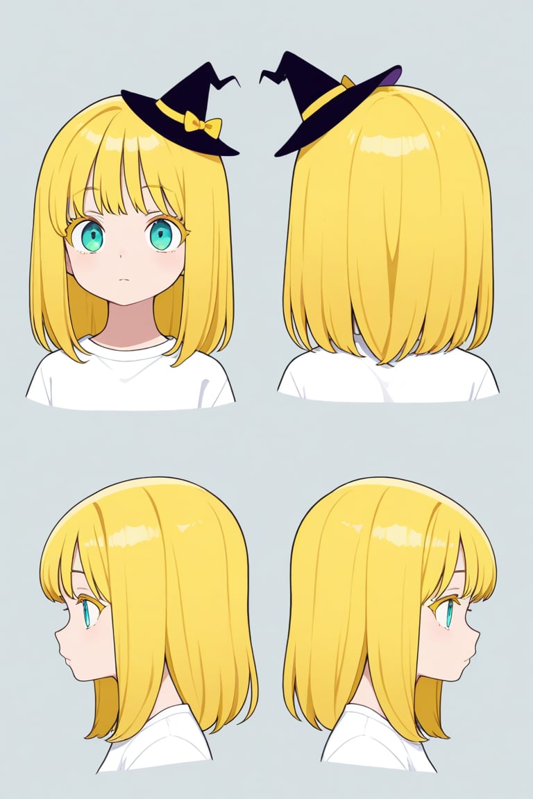 Mini witch hat,  portrait,  reference sheet by 幽鬼処刑人２年目 on Tensor.Art