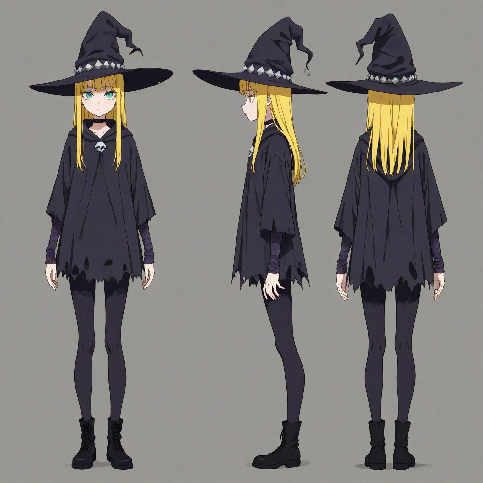 Perky Goth,  Headwear,  turnaround by 幽鬼処刑人２年目 on Tensor.Art