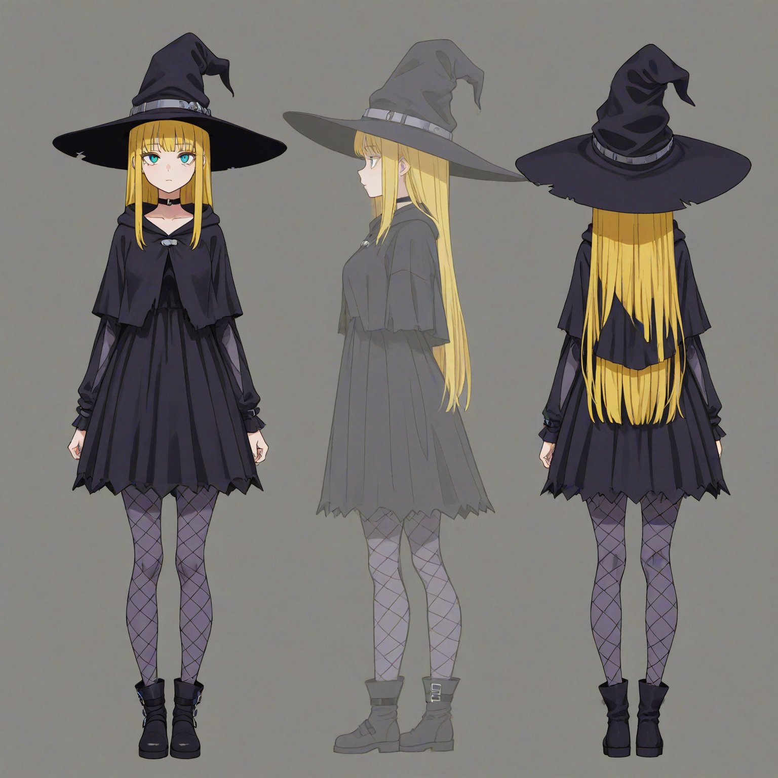 Perky Goth,  Headwear,  turnaround by 幽鬼処刑人２年目 on Tensor.Art