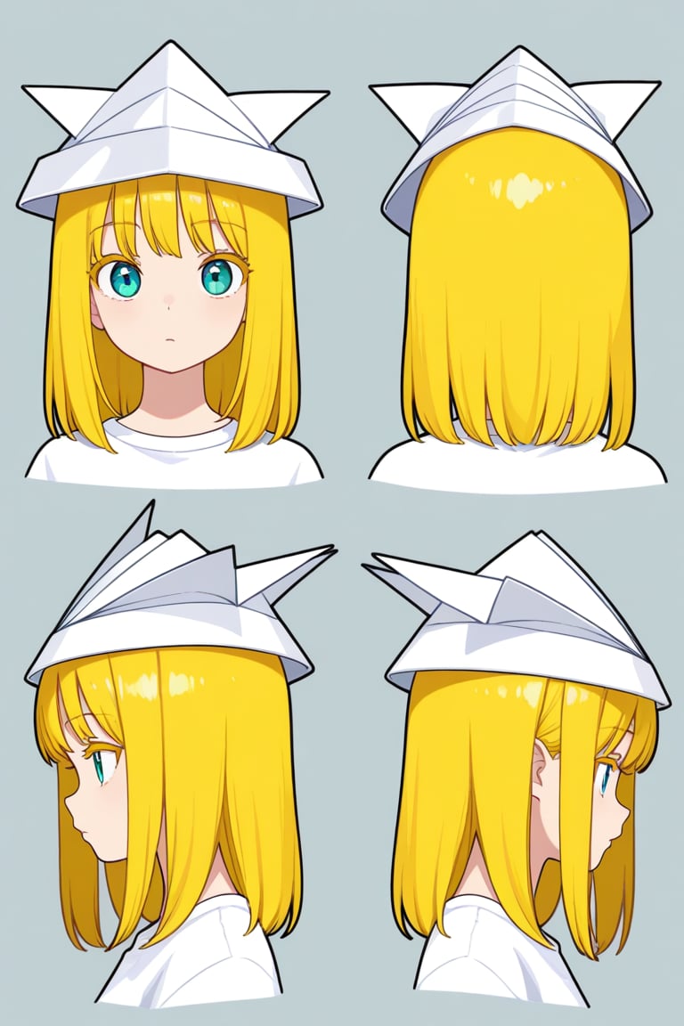 Paper hat,  portrait,  reference sheet by 幽鬼処刑人２年目 on Tensor.Art