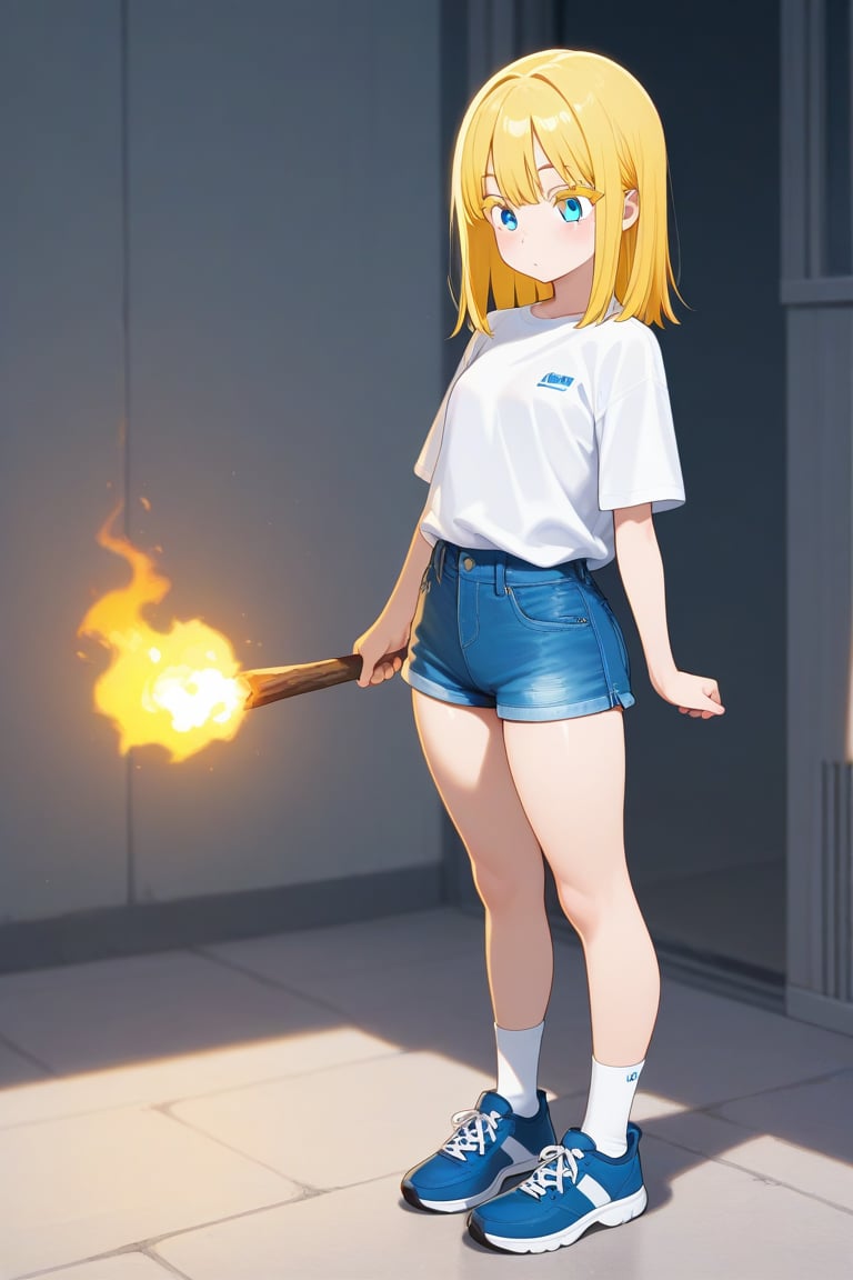 Torch,  1girl,  medium hair by 幽鬼処刑人２年目 on Tensor.Art